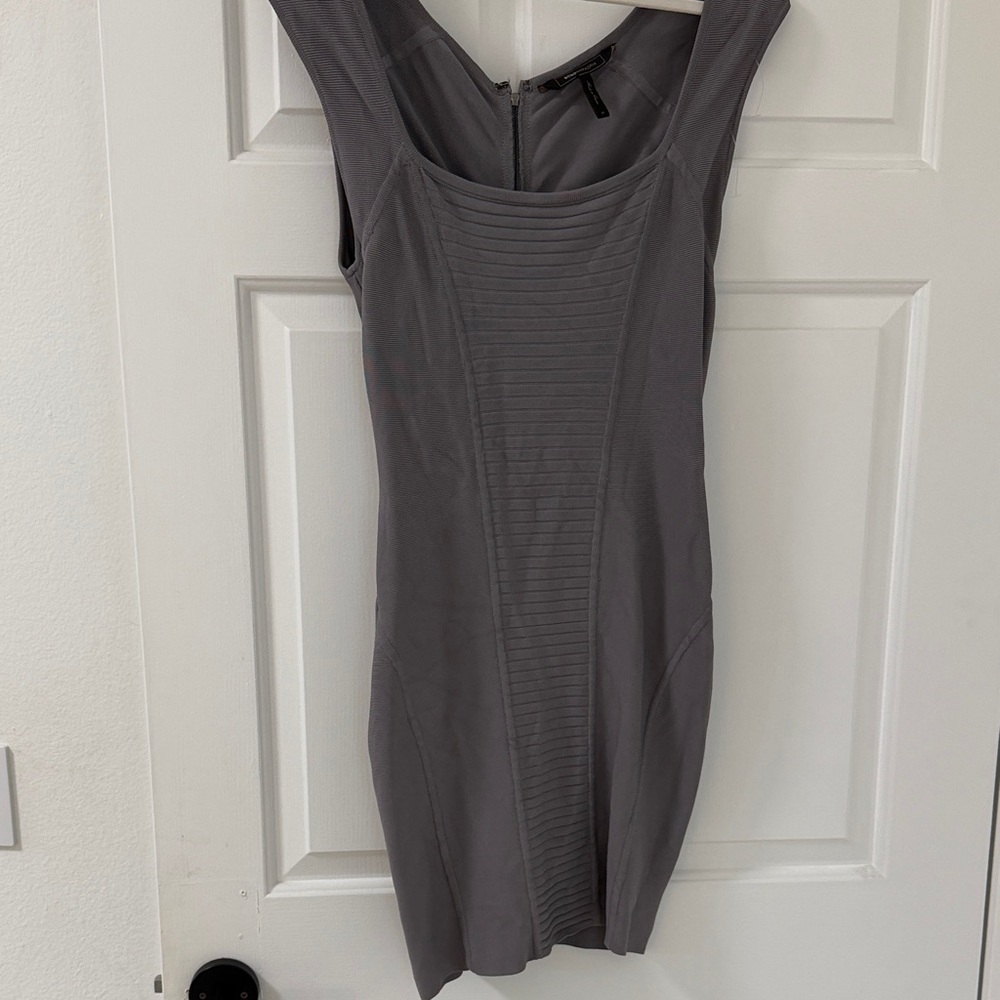 BCBGMaxAzria Charcoal Mini Dress
